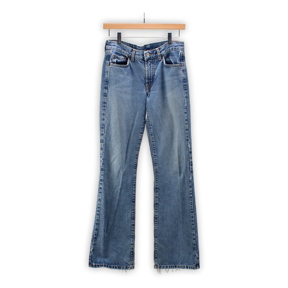 Vintage Lucky Jeans - 90s Flared Denim Pants - Made in USA - 28 Wasit - Size 4